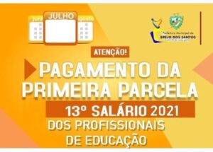 Read more about the article Prefeita Luciene Almeida autoriza o pagamento da primeira parcela do décimo terceiro salário dos servidores da área da educação em Brejo dos Santos – PB